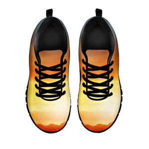 Sunrise Road Print Black Running Shoes