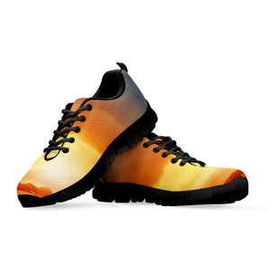 Sunrise Road Print Black Running Shoes