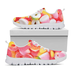 Sweet Gummy Print White Running Shoes