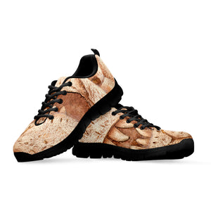 T-Rex Fossil Print Black Running Shoes