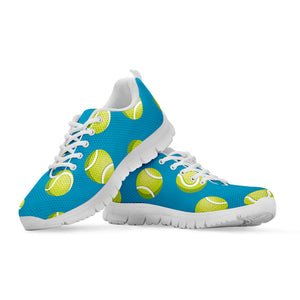 Tennis Theme Pattern Print White Running Shoes
