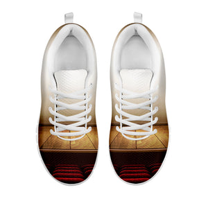 Theater Stage Print White Running Shoes