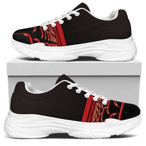 Theatre Stage Print White Chunky Shoes