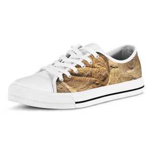 Trilobite Fossil Print White Low Top Sneakers