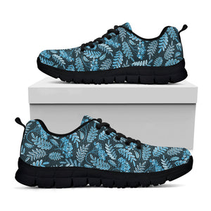 Tropical Denim Jeans Pattern Print Black Running Shoes