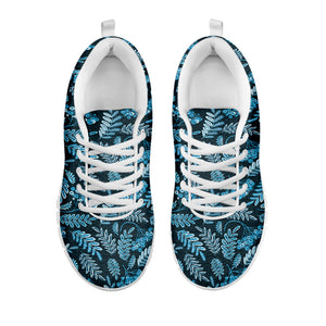 Tropical Denim Jeans Pattern Print White Running Shoes