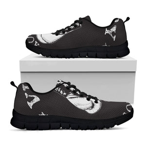 Victory King Of Boxing Print Black Running Shoes