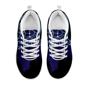 Virgo Constellation Print White Running Shoes