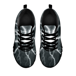 White Lightning Print Black Running Shoes