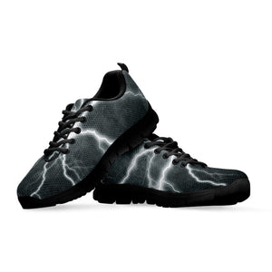 White Lightning Print Black Running Shoes