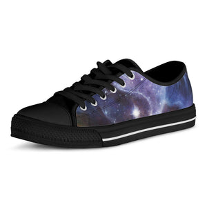 Woman Space Yin Yang Painting Print Black Low Top Sneakers