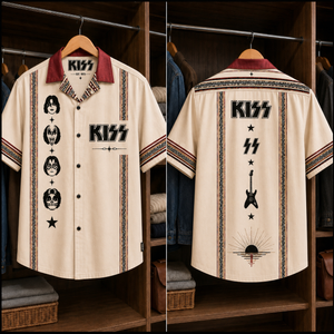 KISS Luxury Design Hawaiian Shirt Hard Rock Inspired Hawaiian Shirt