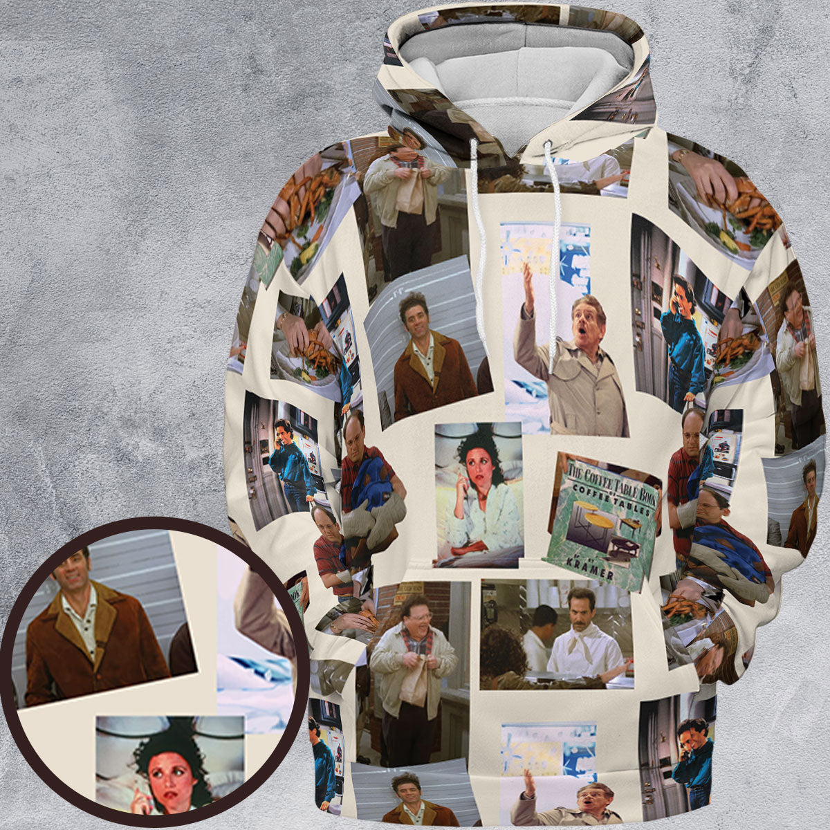 Seinfeld Famous Scenes All-over Print Hoodie