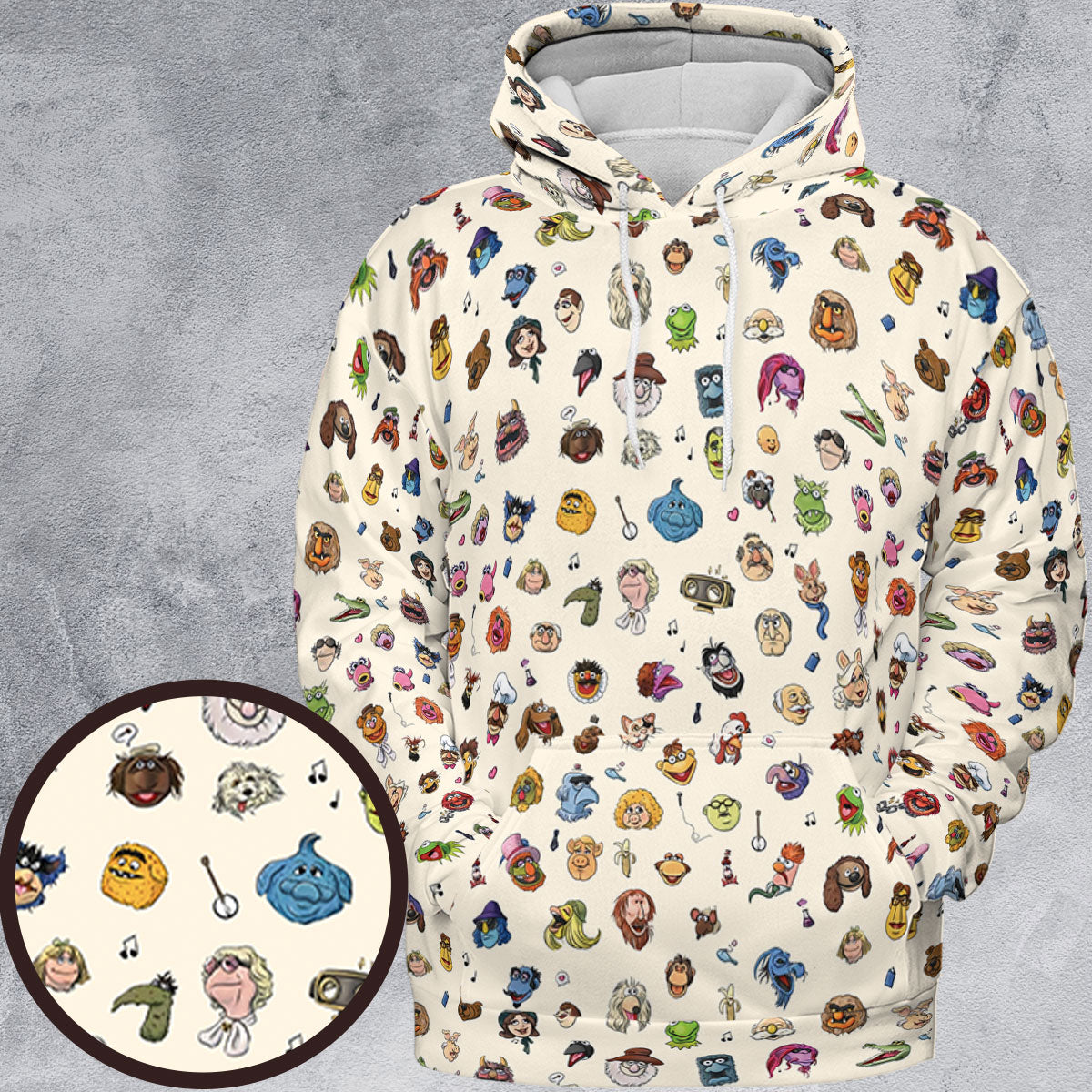 The Muppets Characters All-over Print Hoodie