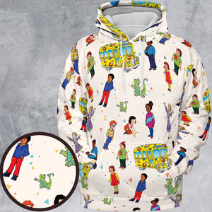 The Magic School Bus Characters All-over Print Hoodie