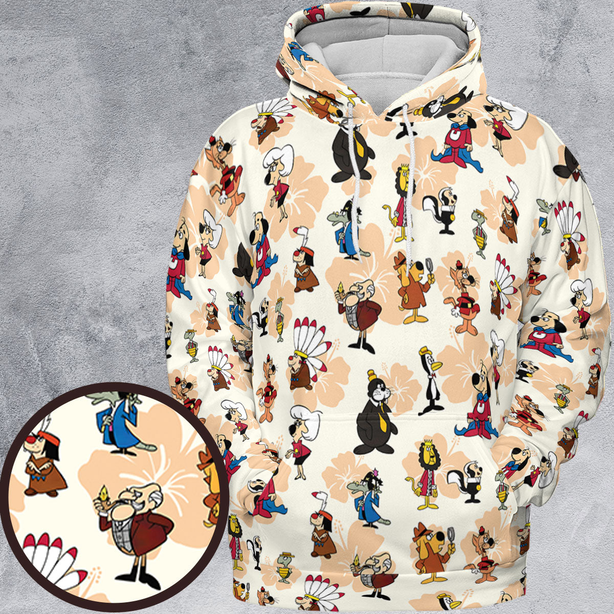 Nostalgia Underdog Characters All-over Print Hoodie