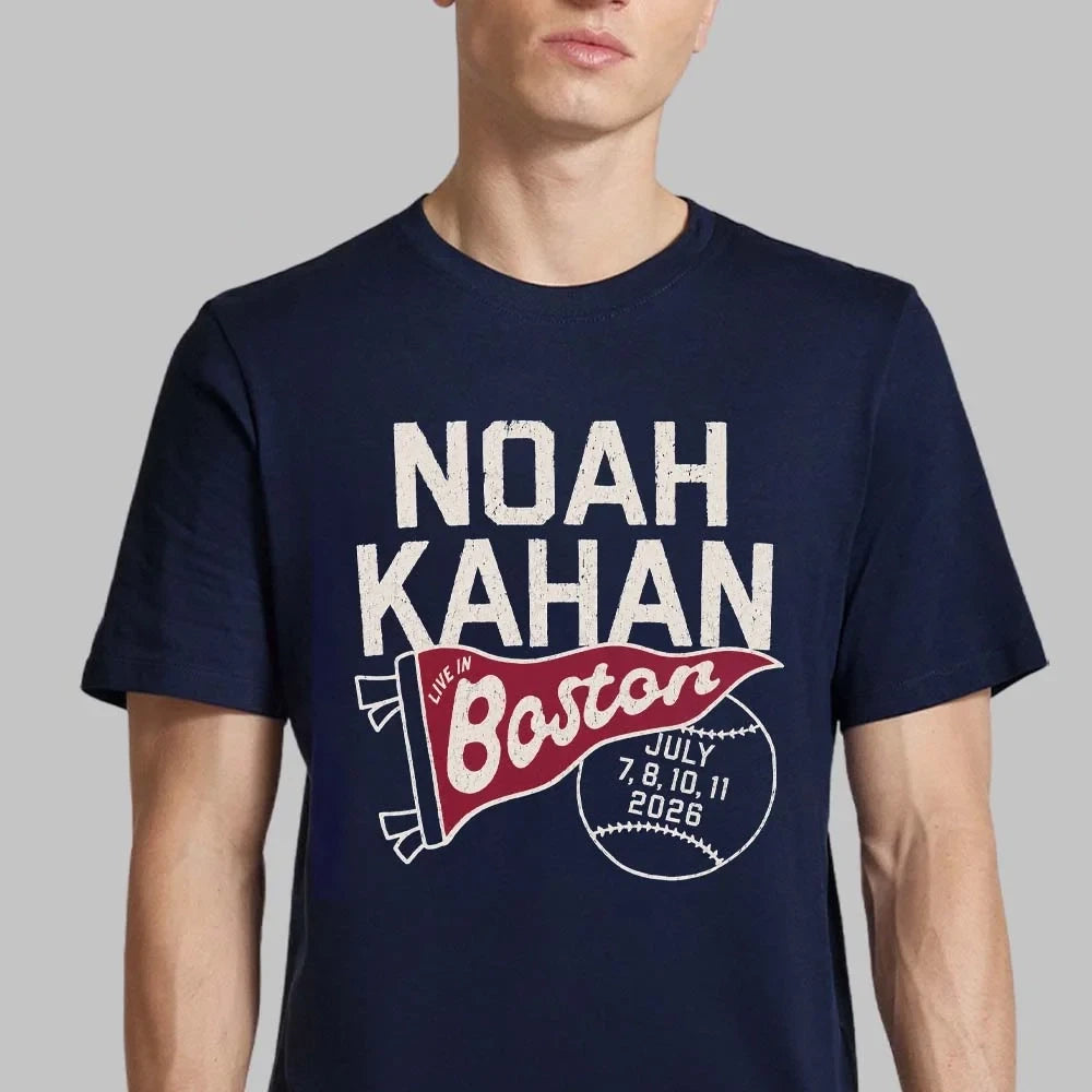 Noah Kahan Merch Live In Boston 2026 T-Shirt Noah Kahan Clothes Music Fan Gift - Gearneko
