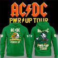 ACDC Merch x Notre Dame Football Hoodie PWR Up 2026 Tour Apparel Football Gear - Gearneko