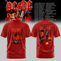 ACDC Merch Power Up Tour 2026 T-Shirt Birthday Present For ACDC Music Fans - Gearneko
