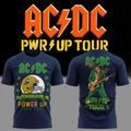 Notre Dame Football x ACDC Merch Power Up Tour 2026 T-Shirt Best Gift For Music Lovers - Gearneko