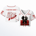 Custom Usher Chris Brown RNB Tour 2026 Cropped Jersey Birthday Gift For Music Lovers - Gearneko