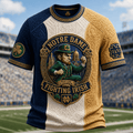 Notre Dame Fighting Irish Football Team T-Shirt Game Day Clothing Best Fan Gears - Gearneko