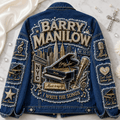 Barry Manilow Broadway Music Is My Life Denim Jacket Barry Manilow Merch Gift For Pop Fans - Gearneko