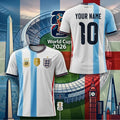 Personalized Argentina x England FIFA World Cup 2026 Jersey World Cup Fan Gears - Gearneko