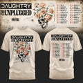 Daughtry Merch 20 Years Unplugged Tour T-Shirt Stretewear Apparel Music Fan Gift - Gearneko