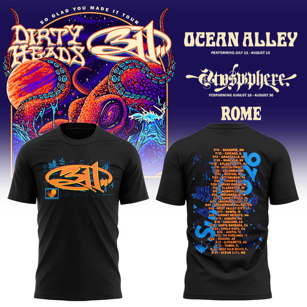 311 Merch So Glad You Made It Tour 2026 Shirt 311 Clothes Music Fan Gears - Gearneko