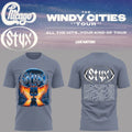 Styx Merch x Chicago The Windy Cities Tour T-Shirt Present Idea For Rock Music Fans - Gearneko