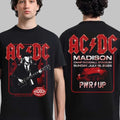 ACDC Merch PWR Up Tour Madison Wisconsin 2026 T-Shirt Great Gift For ACDC Fans - Gearneko