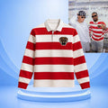 Obj Jadakiss Red And White Victor Victor Polo Long Sleeve Shirt Streetwear Apparel - Gearneko