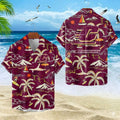 Central Michigan Chippewas Tropical Beach Hawaiian Shirt Central Michigan Summer Beach Merch - Gearneko