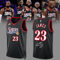 LeBron James Philadelphia 76ers Signature Jersey LeBron James Merch Basketball Gears - Gearneko