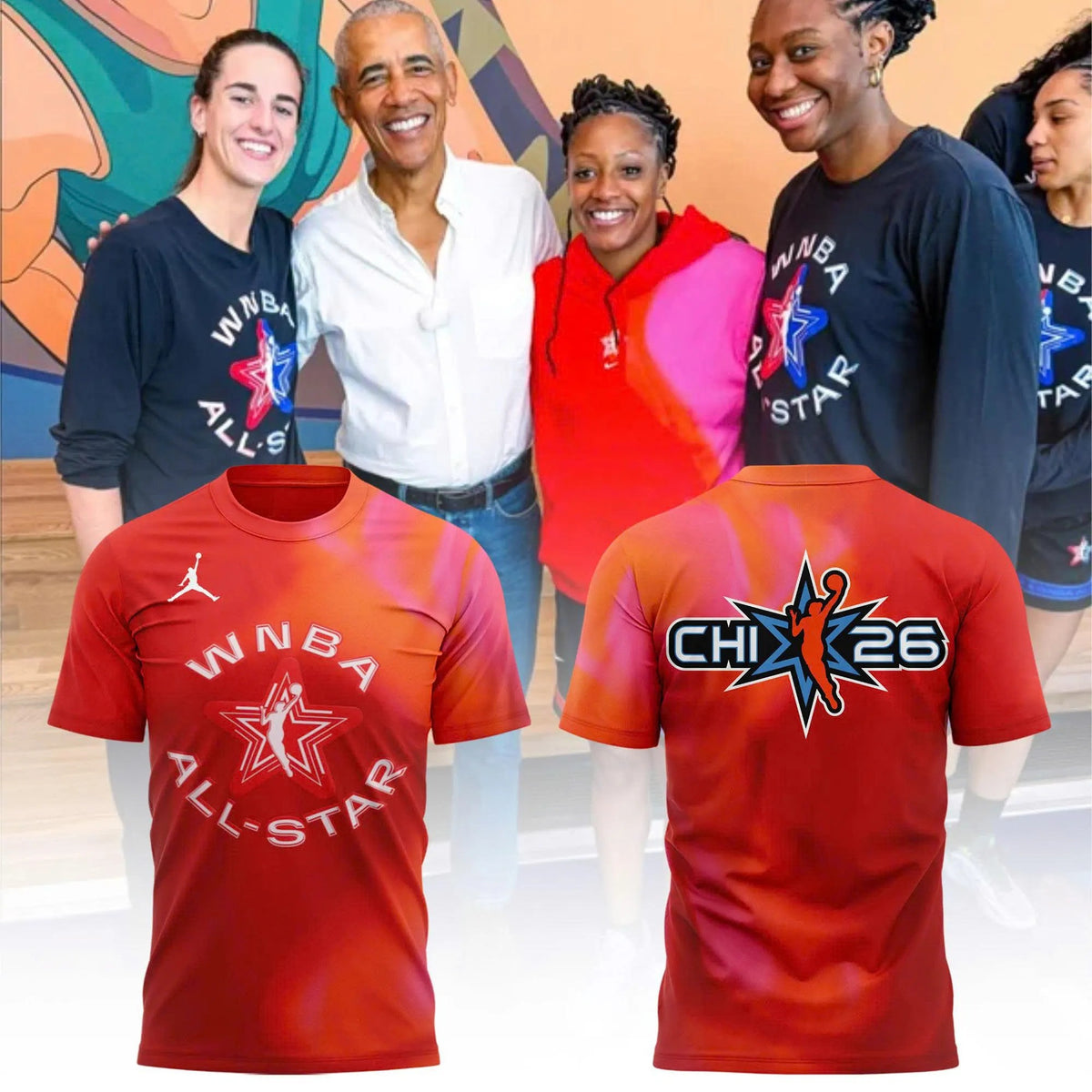2026 WNBA All Star Game Chicago T-Shirt Basketball Merch Sports Fan Gifts - Gearneko