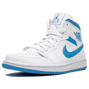 Air Jordan 1 Wmns Mid UNC White Carolina Blue