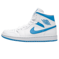 Air Jordan 1 Wmns Mid UNC White Carolina Blue