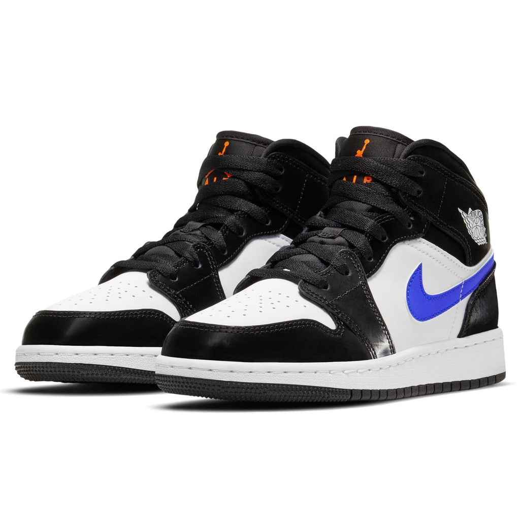 Air Jordan 1 Mid GS Black Racer Blue