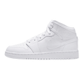 Air Jordan 1 Mid GS Triple White