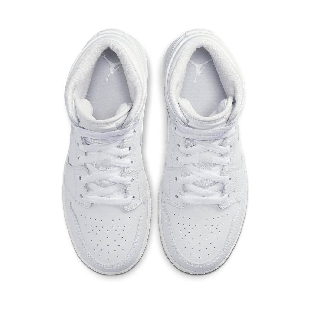 Air Jordan 1 Mid GS Triple White