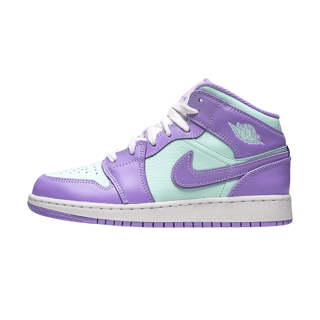 Air Jordan 1 Mid GS Purple Aqua