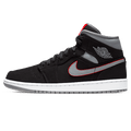 Air Jordan 1 Mid Grey Gym Red