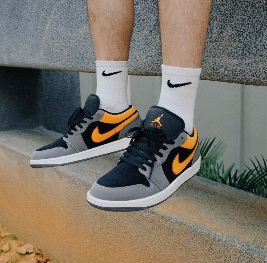 Air Jordan 1 Low Light Graphite/Vivid Orange