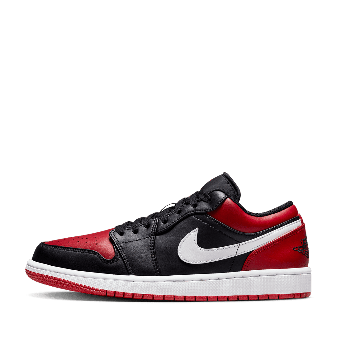 Air Jordan 1 Low Black, Gym Red and White
