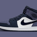 Air Jordan 1 Mid Obsidian Sanded Purple