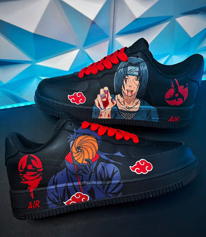 Obito and Itachi Black Air force 1 Custom