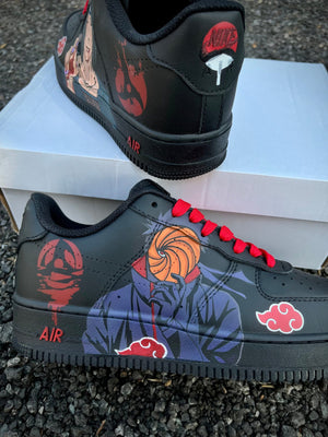 Obito and Itachi Black Air force 1 Custom