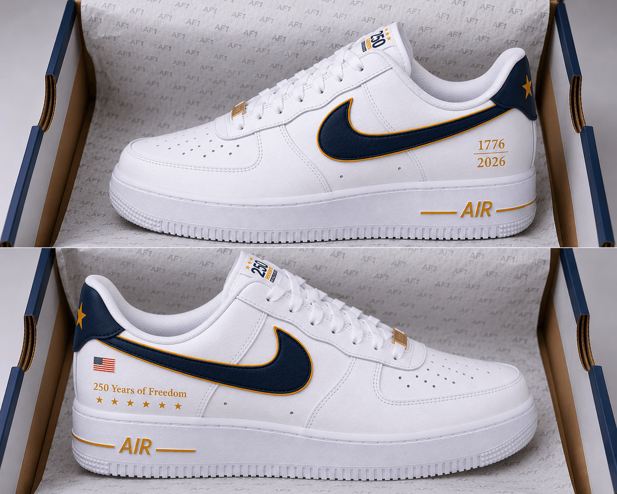 America 250 Air Force 1 Custom Shoes