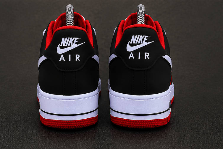 Air Force 1 Red white Custom